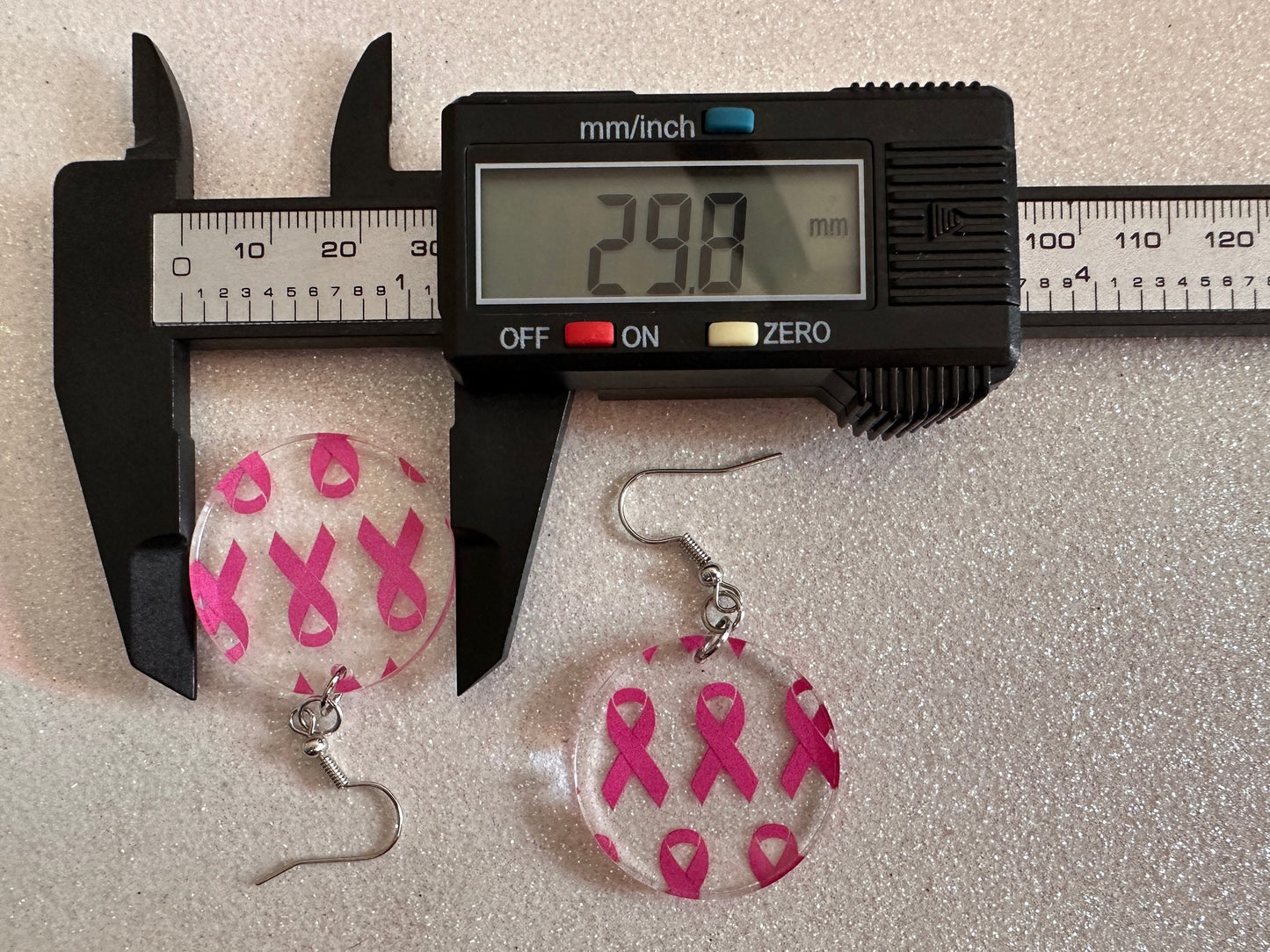 Pink Ribbon Earrings: Laser Cut Acrylic Awareness Ribbons, Activism, Good Cause, Breast Cancer, October, Boobs, Best Gifts for Her/Him/Them
