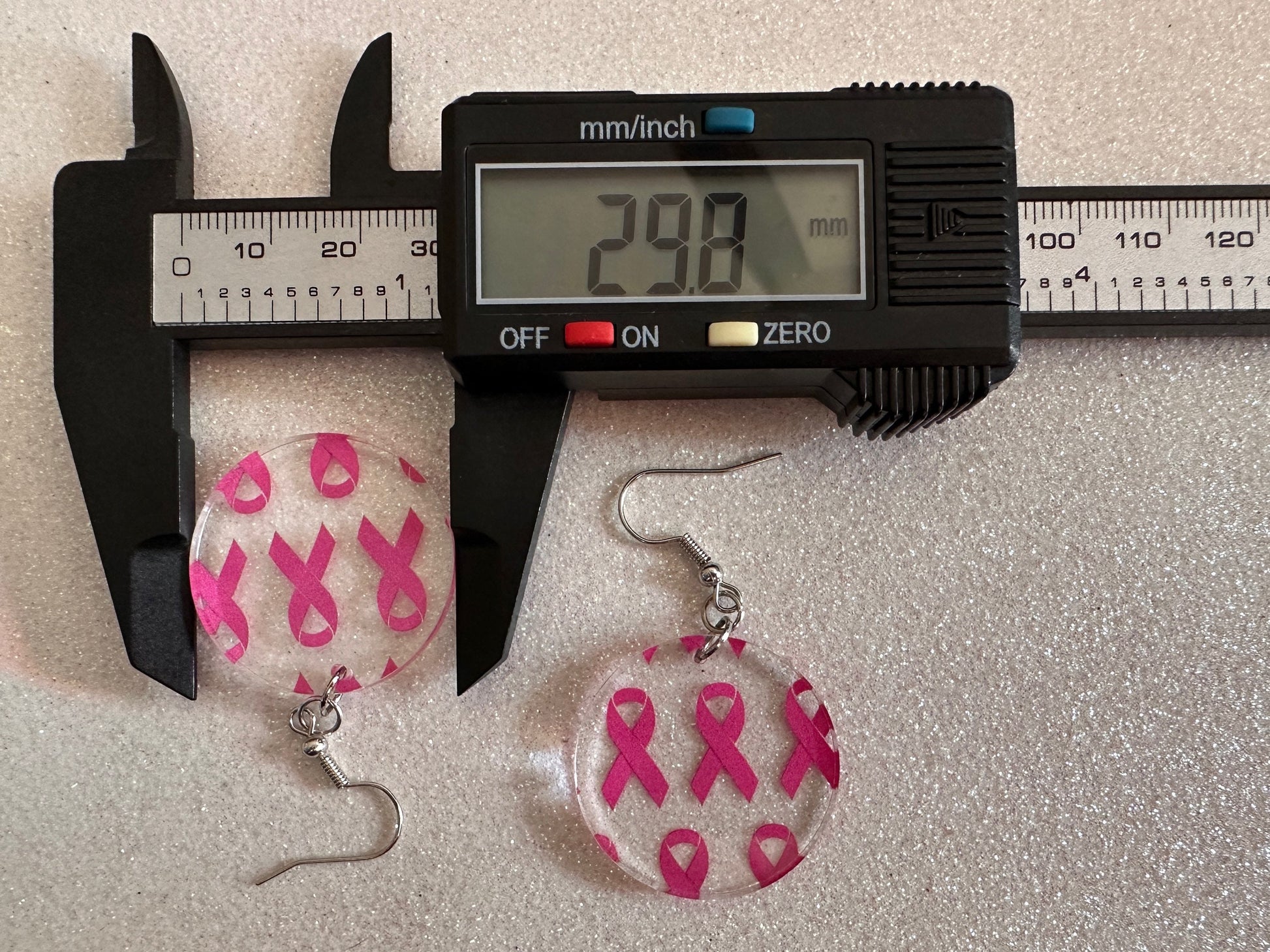Pink Ribbon Earrings: Laser Cut Acrylic Awareness Ribbons, Activism, Good Cause, Breast Cancer, October, Boobs, Best Gifts for Her/Him/Them