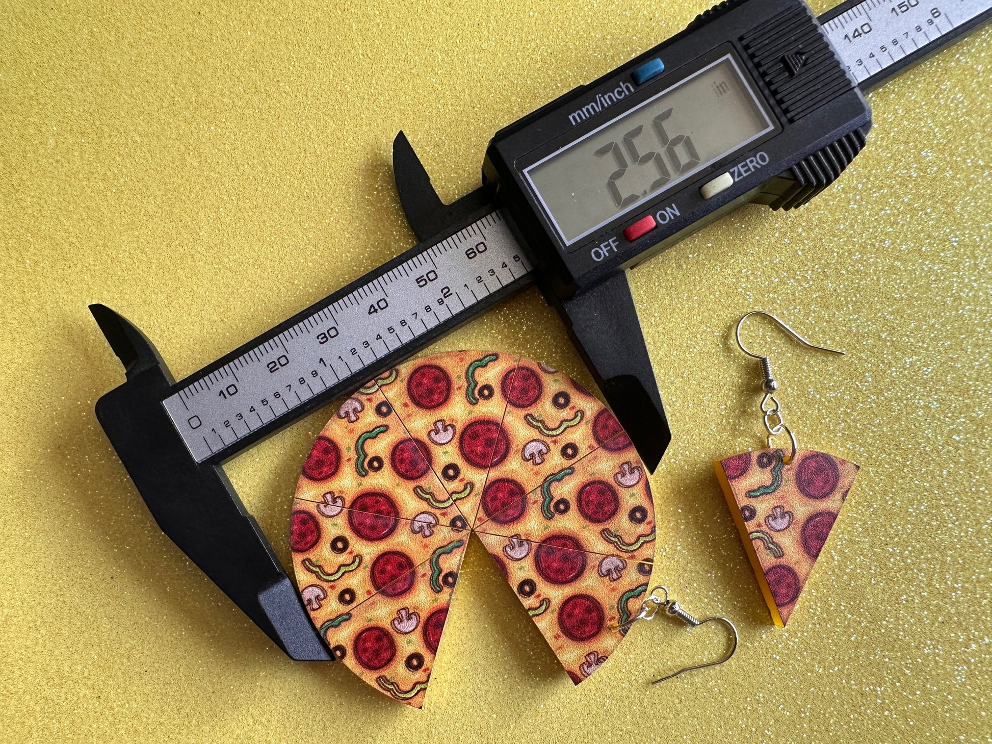 Pizza Earrings: Laser Cut Acrylic Pizzas, Fast Food, Party, Junk Food Earrings, Comfort Food Earrings, Pepperoni, Gifts for Her/Him/Them