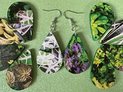 Plant Earrings: Laser Cut Acrylic Succulents, Cacti, House Plants, Greenhouse, Tree, Green Earrings, Plant Mom, Best Gifts for Her/Him/Them