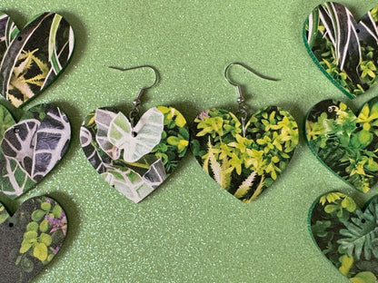Plant Earrings: Laser Cut Acrylic Succulents, Cacti, House Plants, Greenhouse, Tree, Green Earrings, Plant Mom, Best Gifts for Her/Him/Them