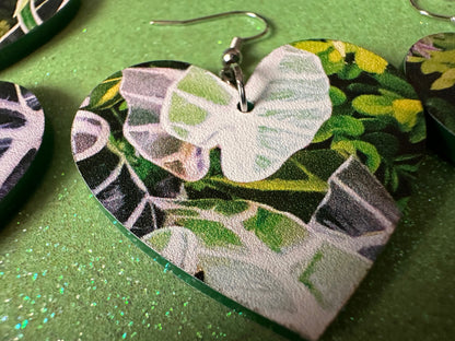 Plant Earrings: Laser Cut Acrylic Succulents, Cacti, House Plants, Greenhouse, Tree, Green Earrings, Plant Mom, Best Gifts for Her/Him/Them