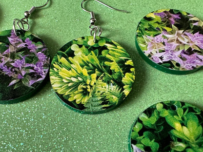 Plant Earrings: Laser Cut Acrylic Succulents, Cacti, House Plants, Greenhouse, Tree, Green Earrings, Plant Mom, Best Gifts for Her/Him/Them