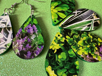 Plant Earrings: Laser Cut Acrylic Succulents, Cacti, House Plants, Greenhouse, Tree, Green Earrings, Plant Mom, Best Gifts for Her/Him/Them