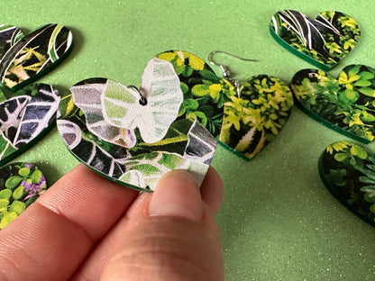 Plant Earrings: Laser Cut Acrylic Succulents, Cacti, House Plants, Greenhouse, Tree, Green Earrings, Plant Mom, Best Gifts for Her/Him/Them