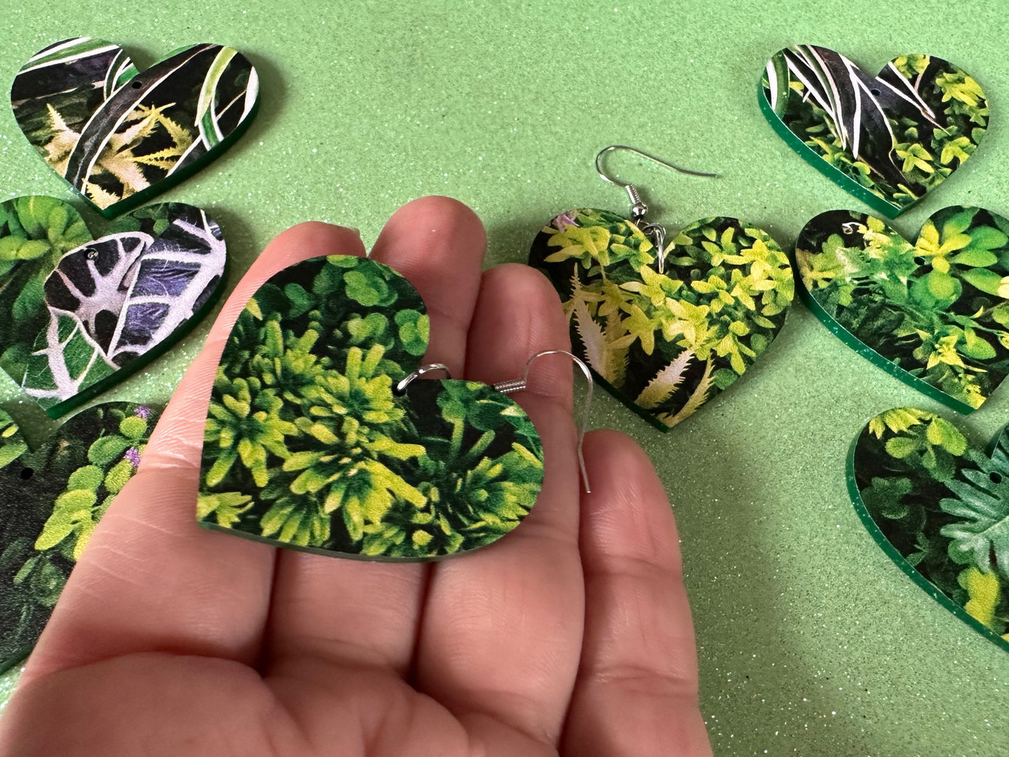 Plant Earrings: Laser Cut Acrylic Succulents, Cacti, House Plants, Greenhouse, Tree, Green Earrings, Plant Mom, Best Gifts for Her/Him/Them