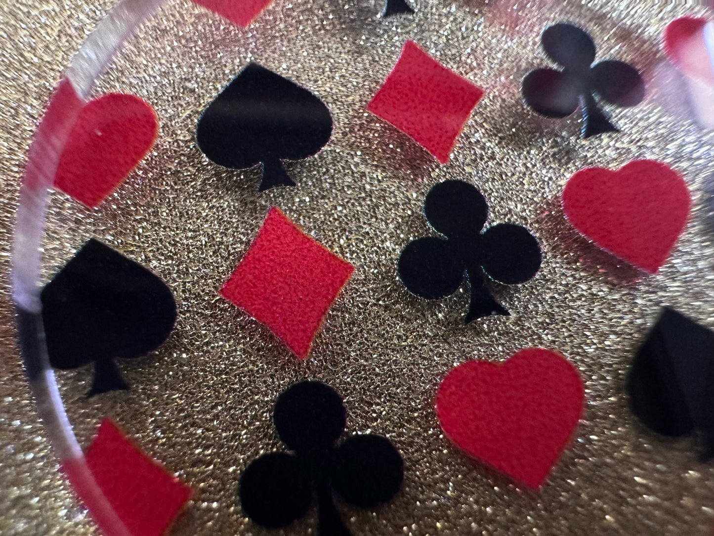 Playing Card Suit Earrings: Laser Cut Acrylic Heart, Diamond, Spades, Clubs, Game Night, Gamble, Poker, Casino, Best Gifts for Her/Him/Them