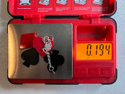 Playing Card Suit Earrings: Laser Cut Acrylic Heart, Diamond, Spades, Clubs, Game Night, Gamble, Poker, Casino, Best Gifts for Her/Him/Them