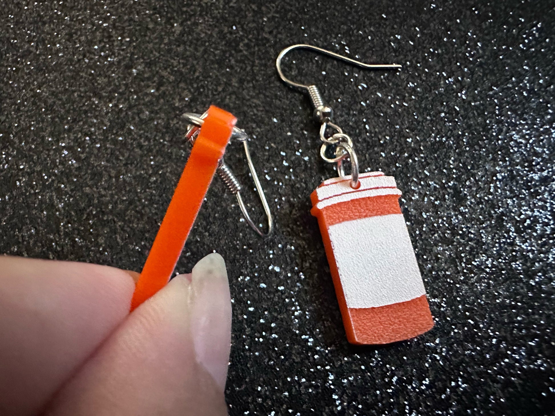 Prescription Bottle Earrings: Laser Cut Acrylic Bottles, Safety, Nurse, Doctor, Pills, Medicine, RX, Healthcare, Best Gifts for Her/Him/Them