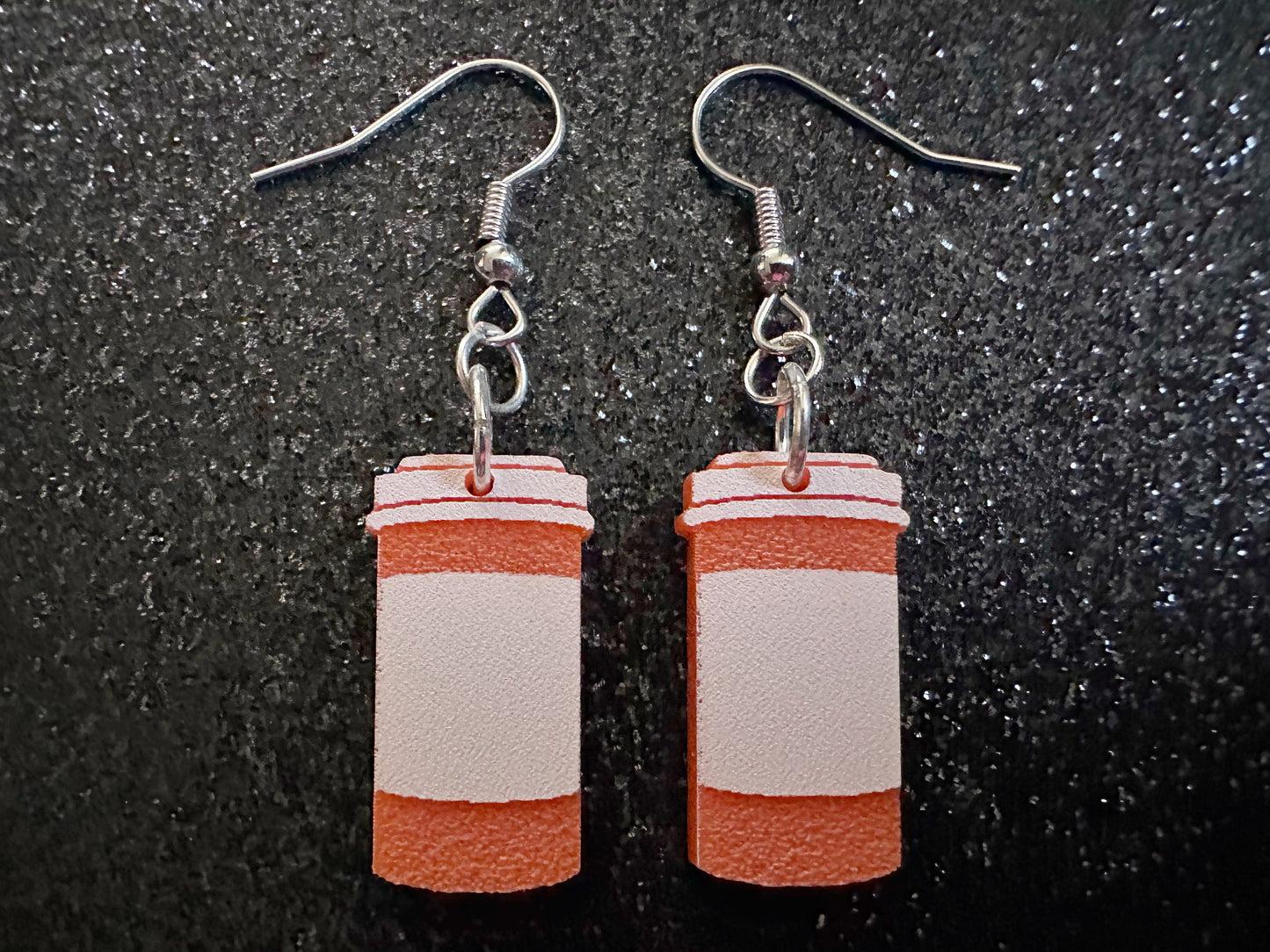 Prescription Bottle Earrings: Laser Cut Acrylic Bottles, Safety, Nurse, Doctor, Pills, Medicine, RX, Healthcare, Best Gifts for Her/Him/Them