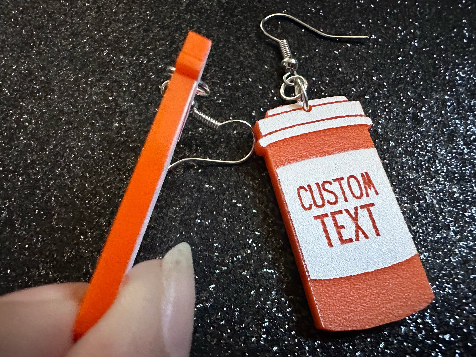 Prescription Bottle Earrings: Laser Cut Acrylic Bottles, Safety, Nurse, Doctor, Pills, Medicine, RX, Healthcare, Best Gifts for Her/Him/Them
