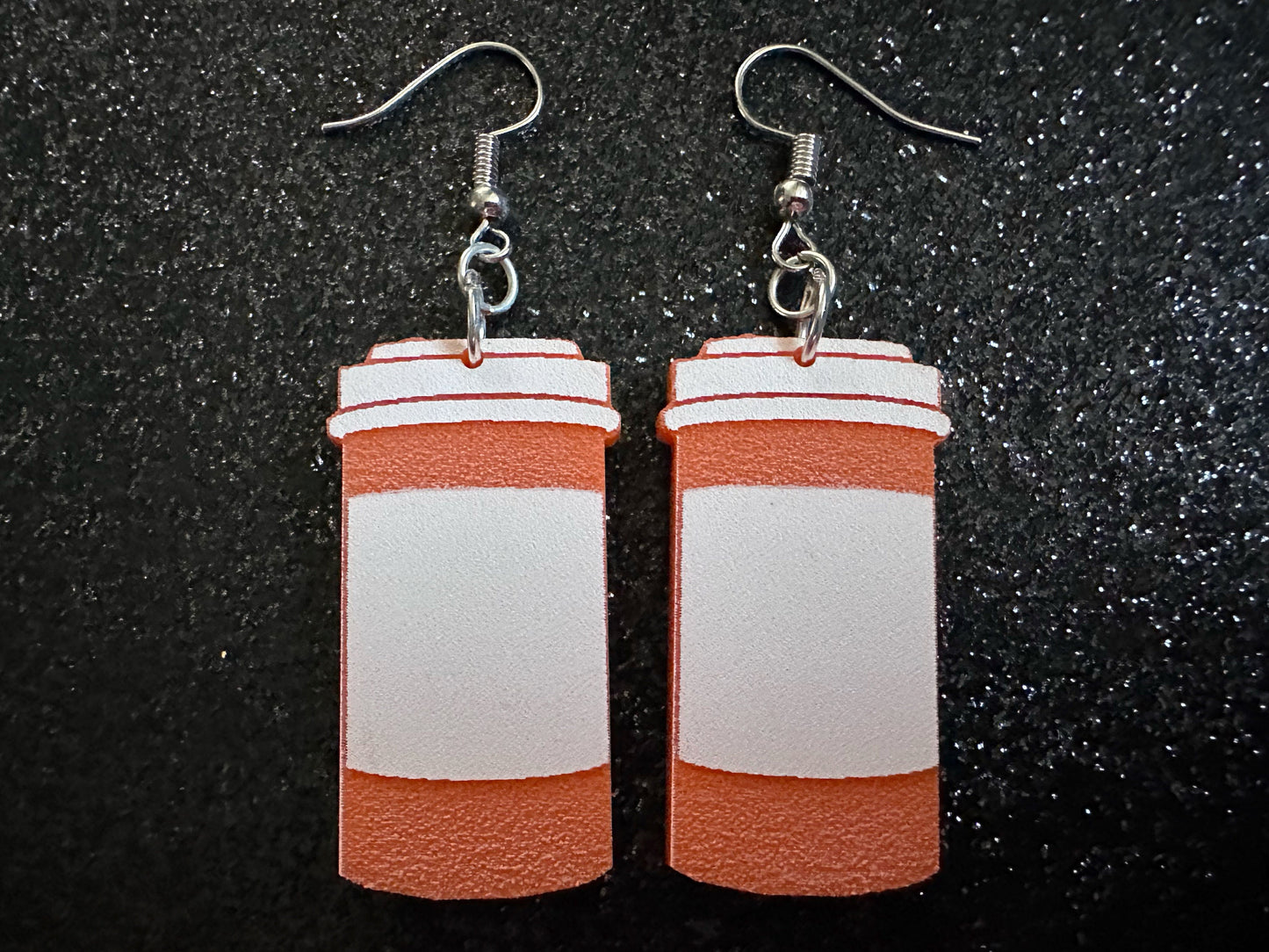 Prescription Bottle Earrings: Laser Cut Acrylic Bottles, Safety, Nurse, Doctor, Pills, Medicine, RX, Healthcare, Best Gifts for Her/Him/Them