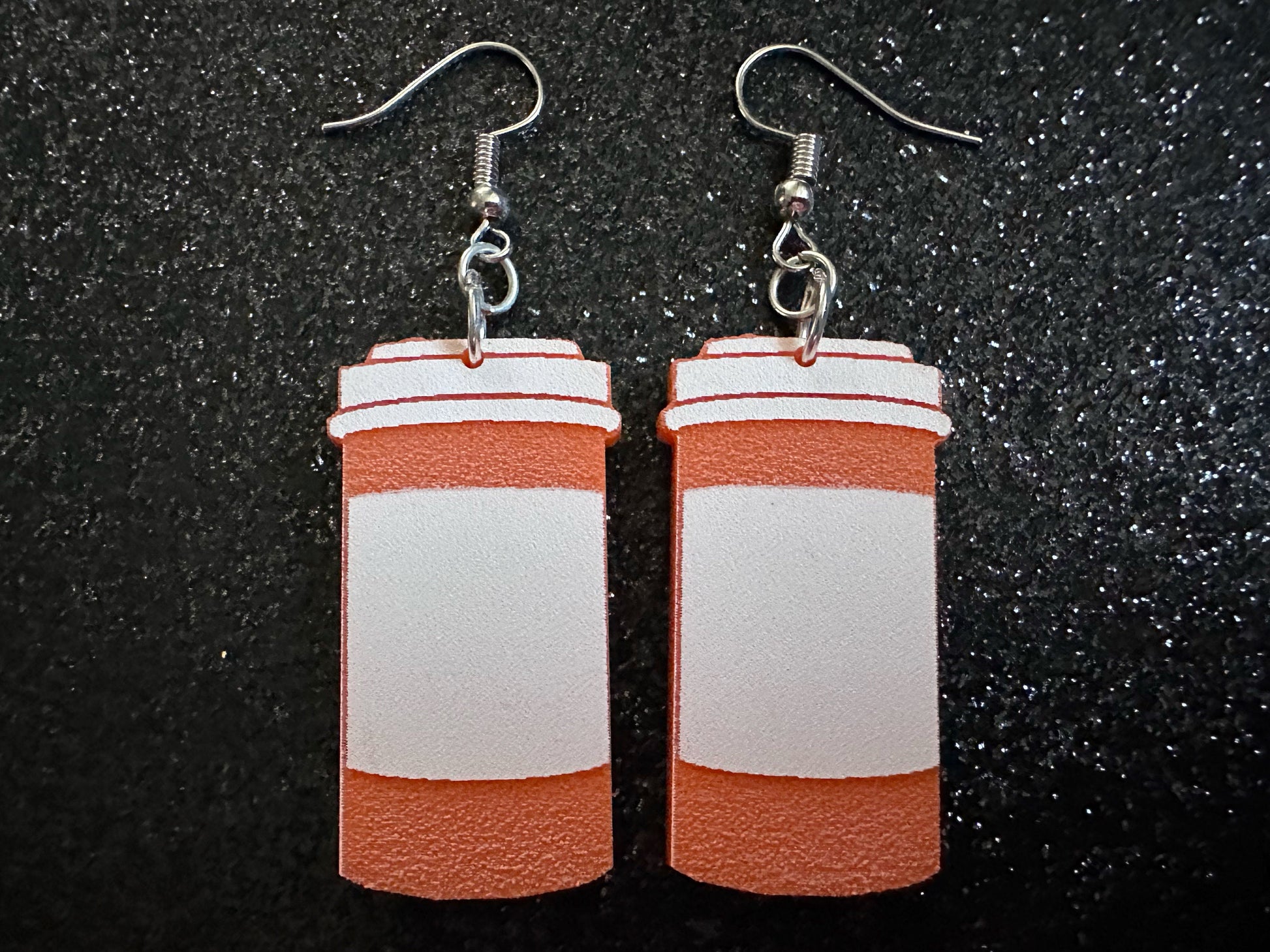 Prescription Bottle Earrings: Laser Cut Acrylic Bottles, Safety, Nurse, Doctor, Pills, Medicine, RX, Healthcare, Best Gifts for Her/Him/Them
