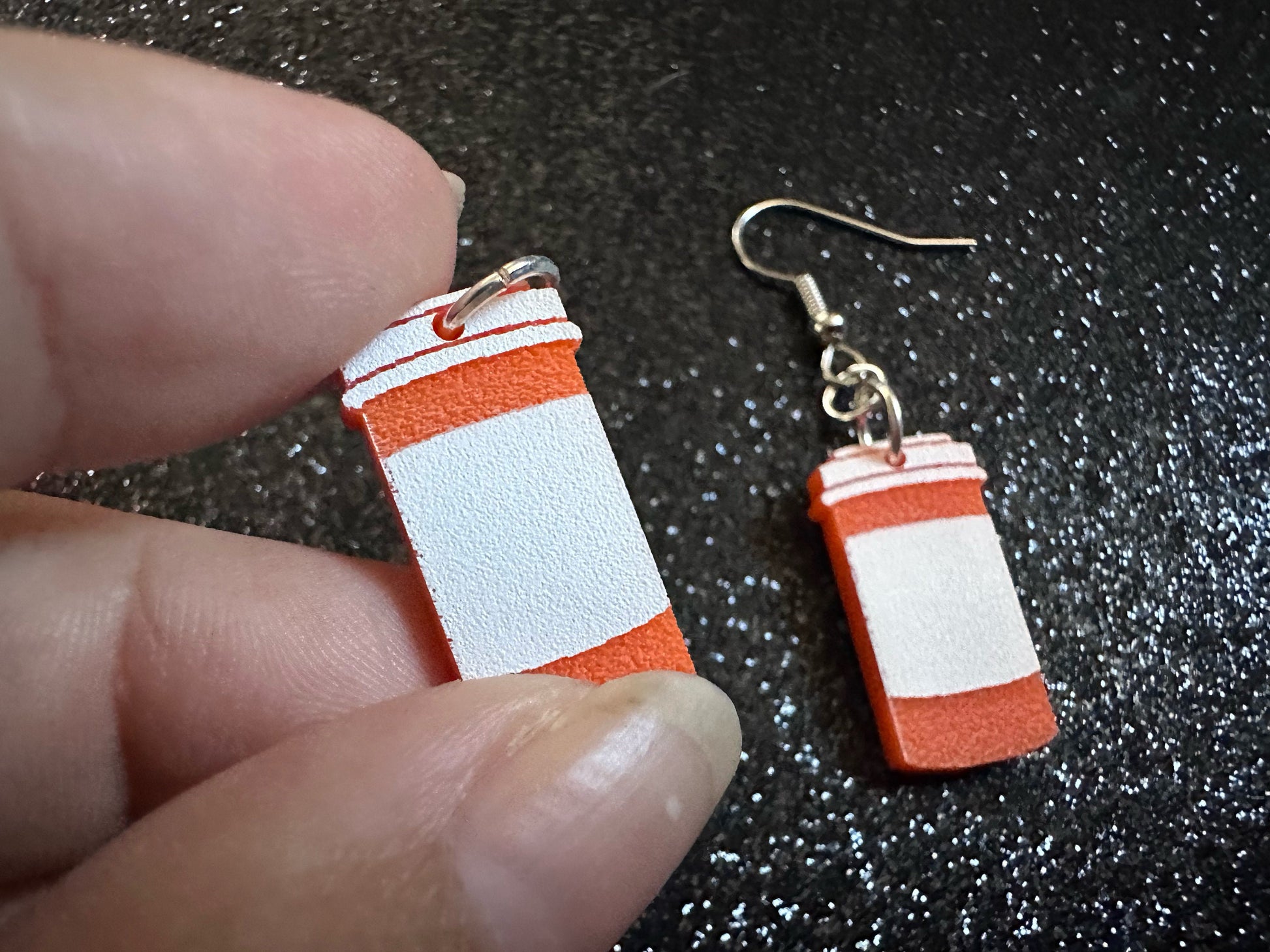 Prescription Bottle Earrings: Laser Cut Acrylic Bottles, Safety, Nurse, Doctor, Pills, Medicine, RX, Healthcare, Best Gifts for Her/Him/Them