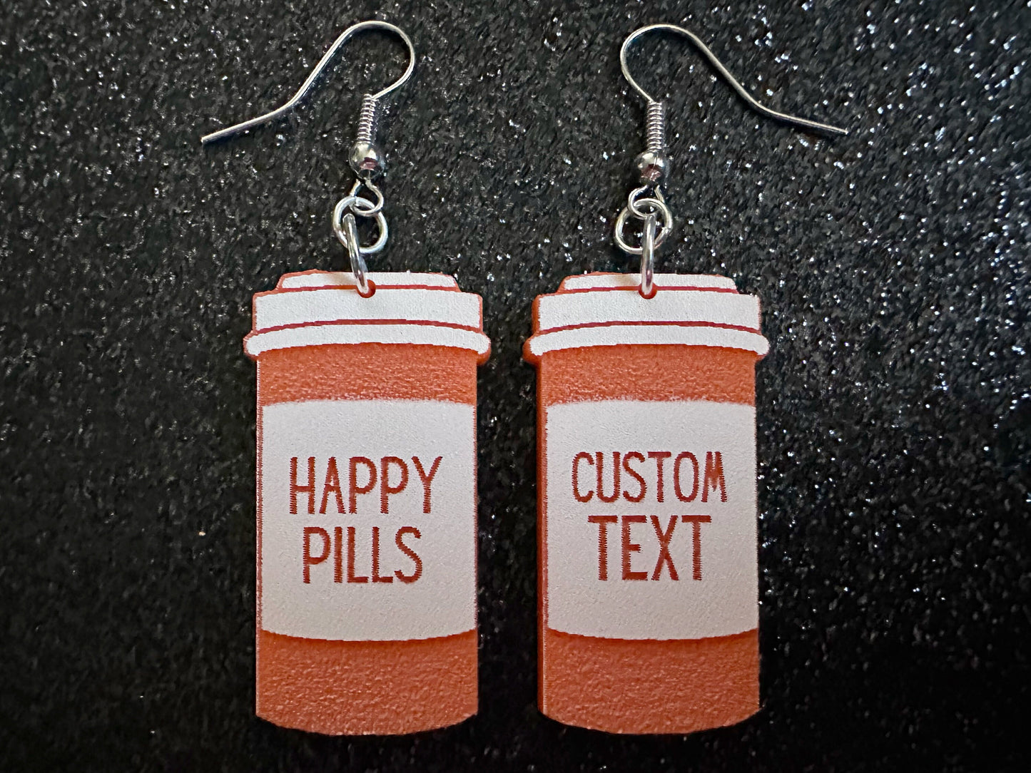 Prescription Bottle Earrings: Laser Cut Acrylic Bottles, Safety, Nurse, Doctor, Pills, Medicine, RX, Healthcare, Best Gifts for Her/Him/Them