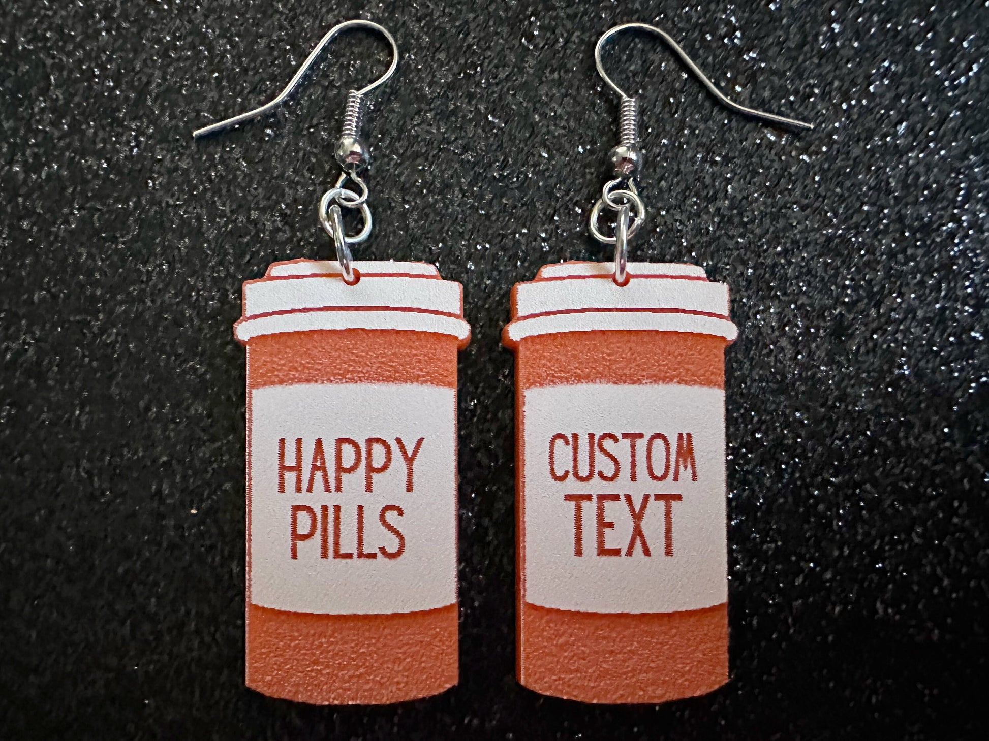 Prescription Bottle Earrings: Laser Cut Acrylic Bottles, Safety, Nurse, Doctor, Pills, Medicine, RX, Healthcare, Best Gifts for Her/Him/Them