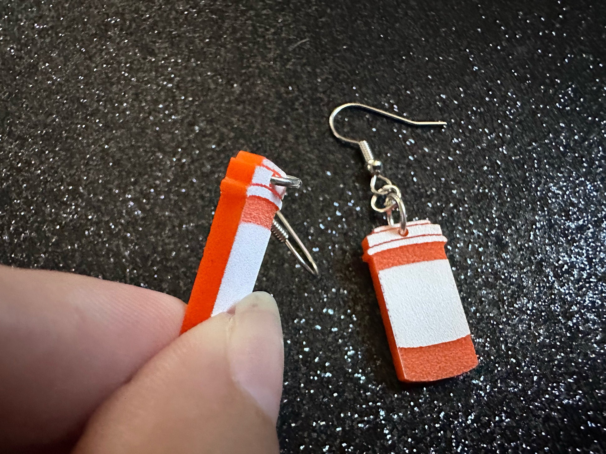 Prescription Bottle Earrings: Laser Cut Acrylic Bottles, Safety, Nurse, Doctor, Pills, Medicine, RX, Healthcare, Best Gifts for Her/Him/Them