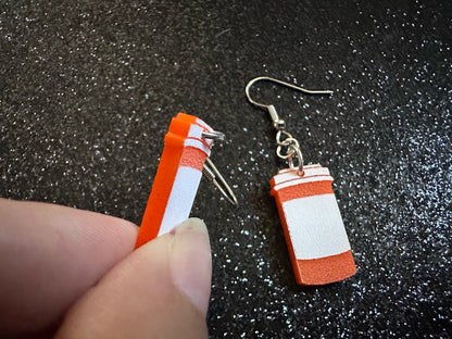 Prescription Bottle Earrings: Laser Cut Acrylic Bottles, Safety, Nurse, Doctor, Pills, Medicine, RX, Healthcare, Best Gifts for Her/Him/Them