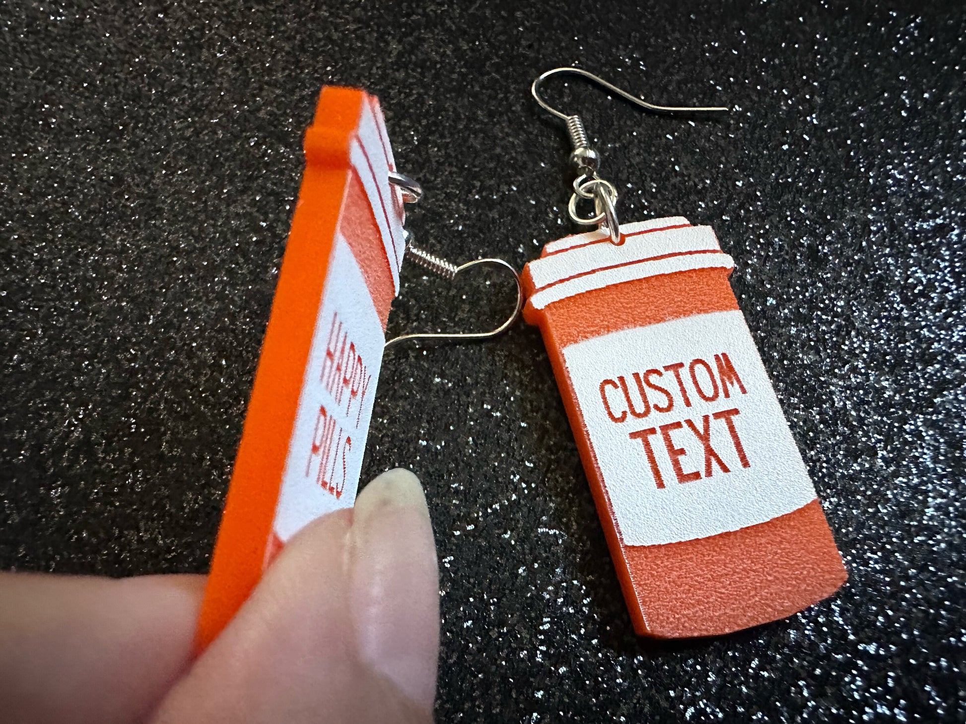 Prescription Bottle Earrings: Laser Cut Acrylic Bottles, Safety, Nurse, Doctor, Pills, Medicine, RX, Healthcare, Best Gifts for Her/Him/Them
