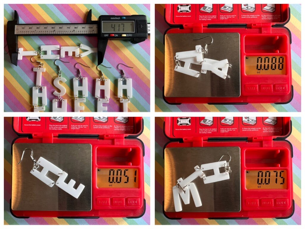 Pronoun Earrings: Pride, She, Her, He, Him, They, Them, Gender, Identity, Trans, Pride Month, Laser Cut Acrylic, Best Gifts for Her/Him/Them