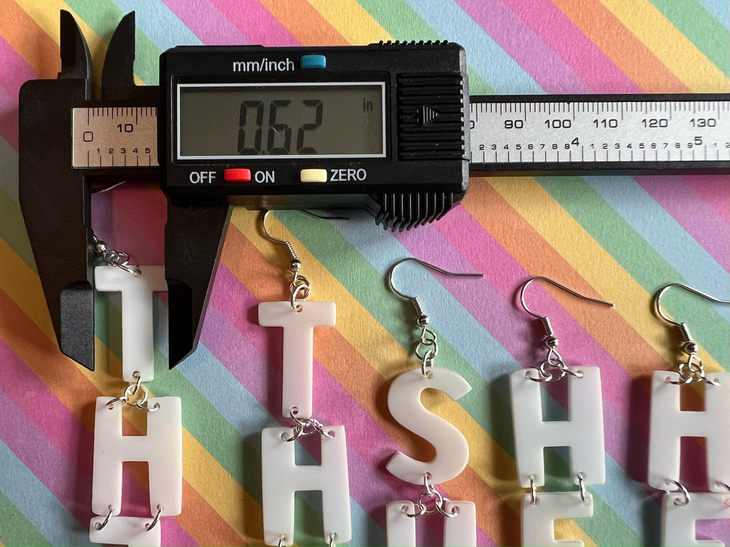 Pronoun Earrings: Pride, She, Her, He, Him, They, Them, Gender, Identity, Trans, Pride Month, Laser Cut Acrylic, Best Gifts for Her/Him/Them