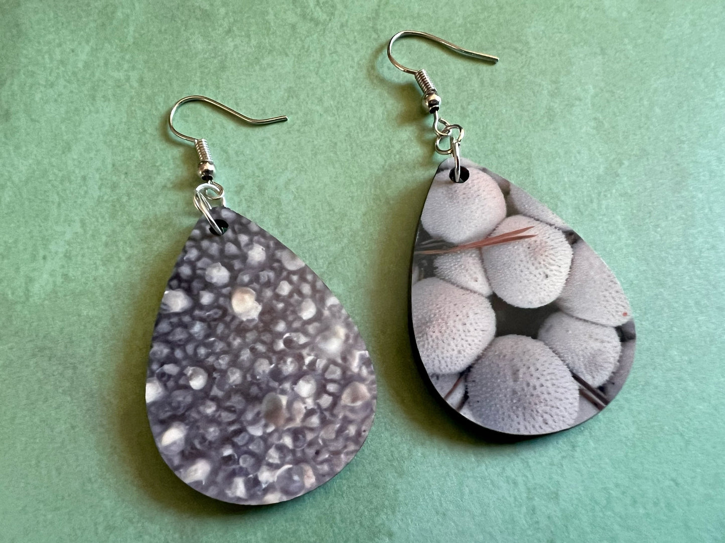 Puff Ball Mushroom Earrings: Mycology, Chanterelle, Morel, Bolete, Amanita Sublimated, Mushroom Jewelry, Best Gifts for Her/Him/Them