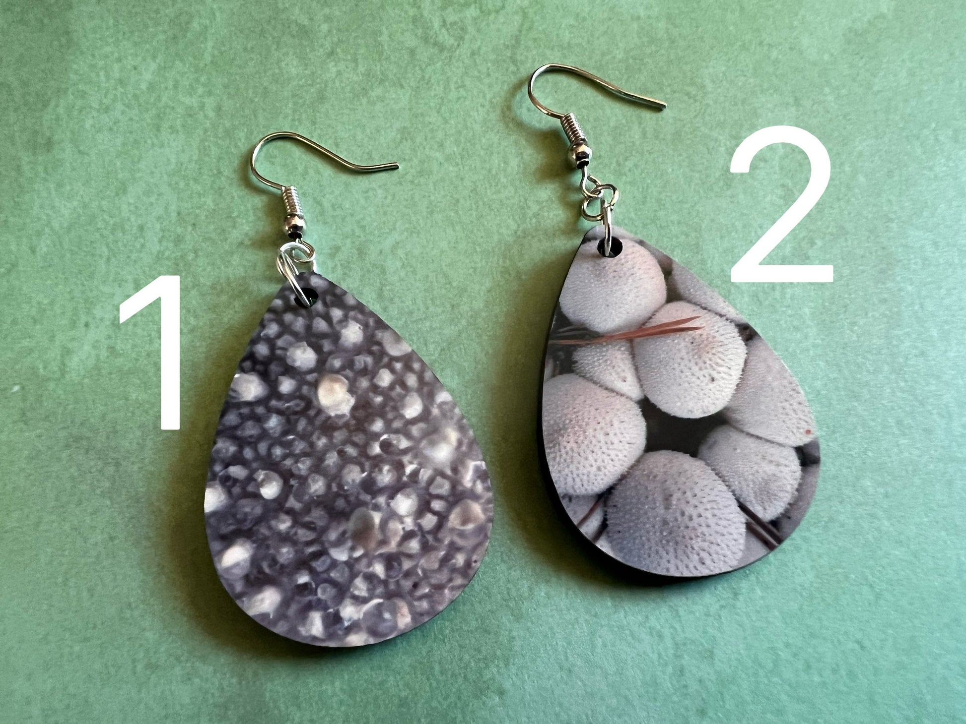 Puff Ball Mushroom Earrings: Mycology, Chanterelle, Morel, Bolete, Amanita Sublimated, Mushroom Jewelry, Best Gifts for Her/Him/Them