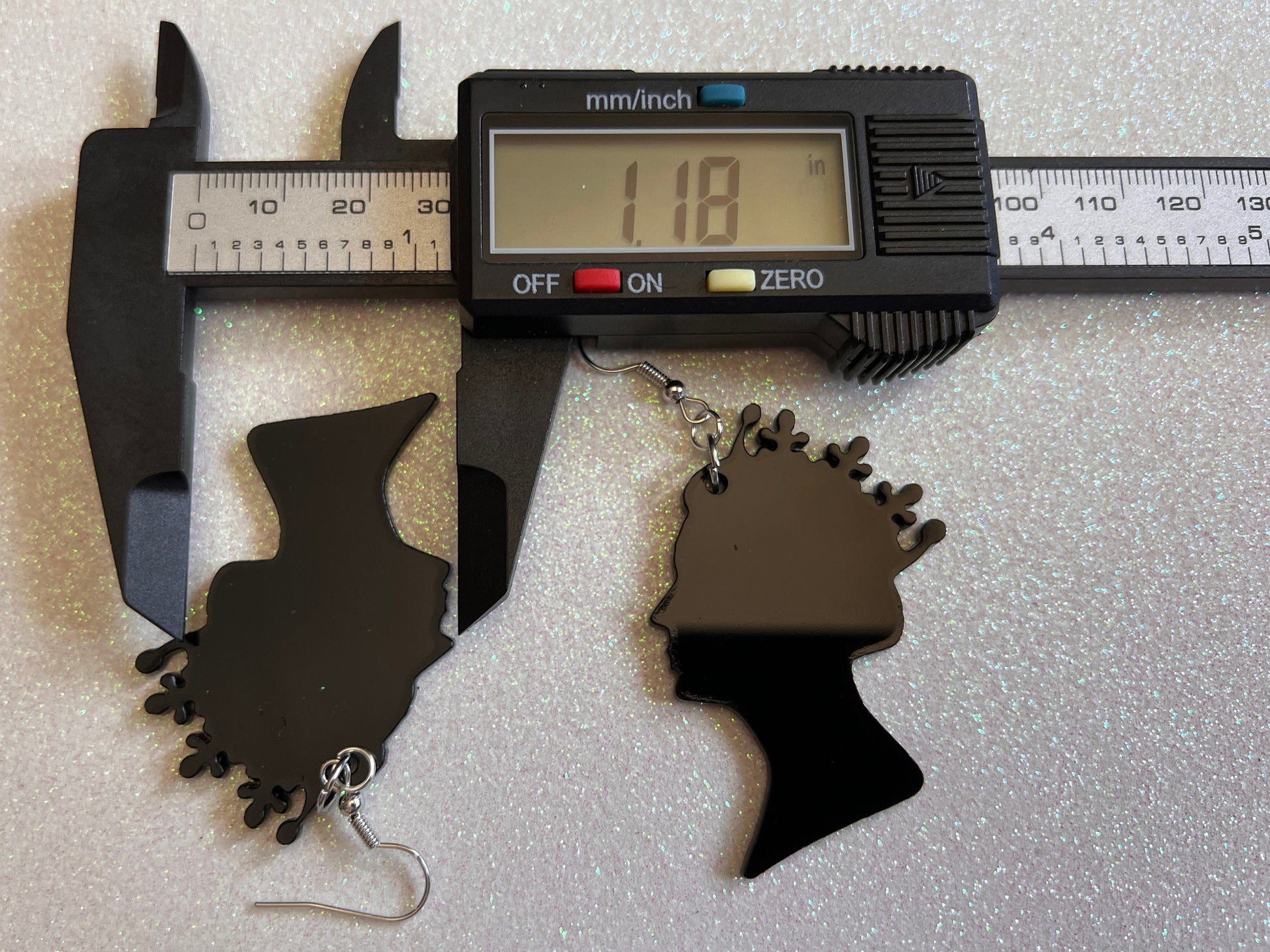 Queen Elizabeth Earrings: Laser Cut Acrylic Silhouettes, Royalty, Queen, Woman, Profile, Best Gifts for Her/Him/Them