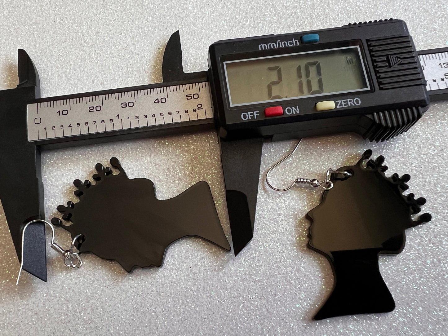 Queen Elizabeth Earrings: Laser Cut Acrylic Silhouettes, Royalty, Queen, Woman, Profile, Best Gifts for Her/Him/Them