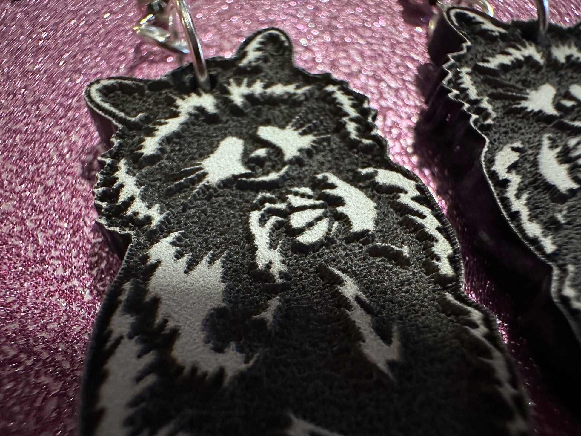Raccoon Earrings: Laser Cut Acrylic Racoons, Animals, Bandit Racoon, Cute Thief, Trash Panda Earrings, Zoo, Best Gifts for Her/Him/Them