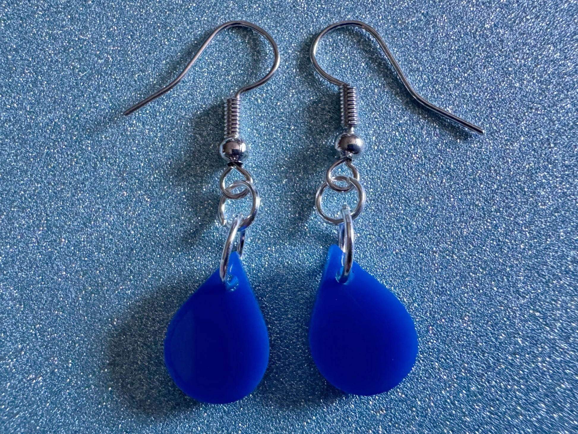 Rain Earrings: Laser Cut Acrylic Raindrops, Rain Drops, Drop, Tear, Stormy Weather, Raining, Rain Storm, Cold, Best Gifts for Her/Him/Them