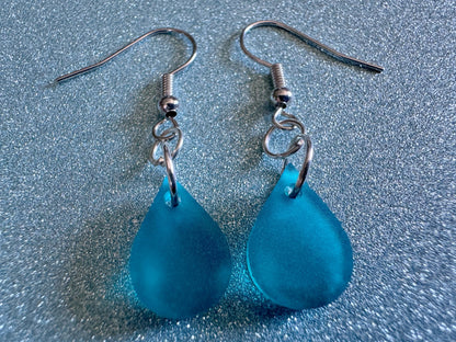 Rain Earrings: Laser Cut Acrylic Raindrops, Rain Drops, Drop, Tear, Stormy Weather, Raining, Rain Storm, Cold, Best Gifts for Her/Him/Them