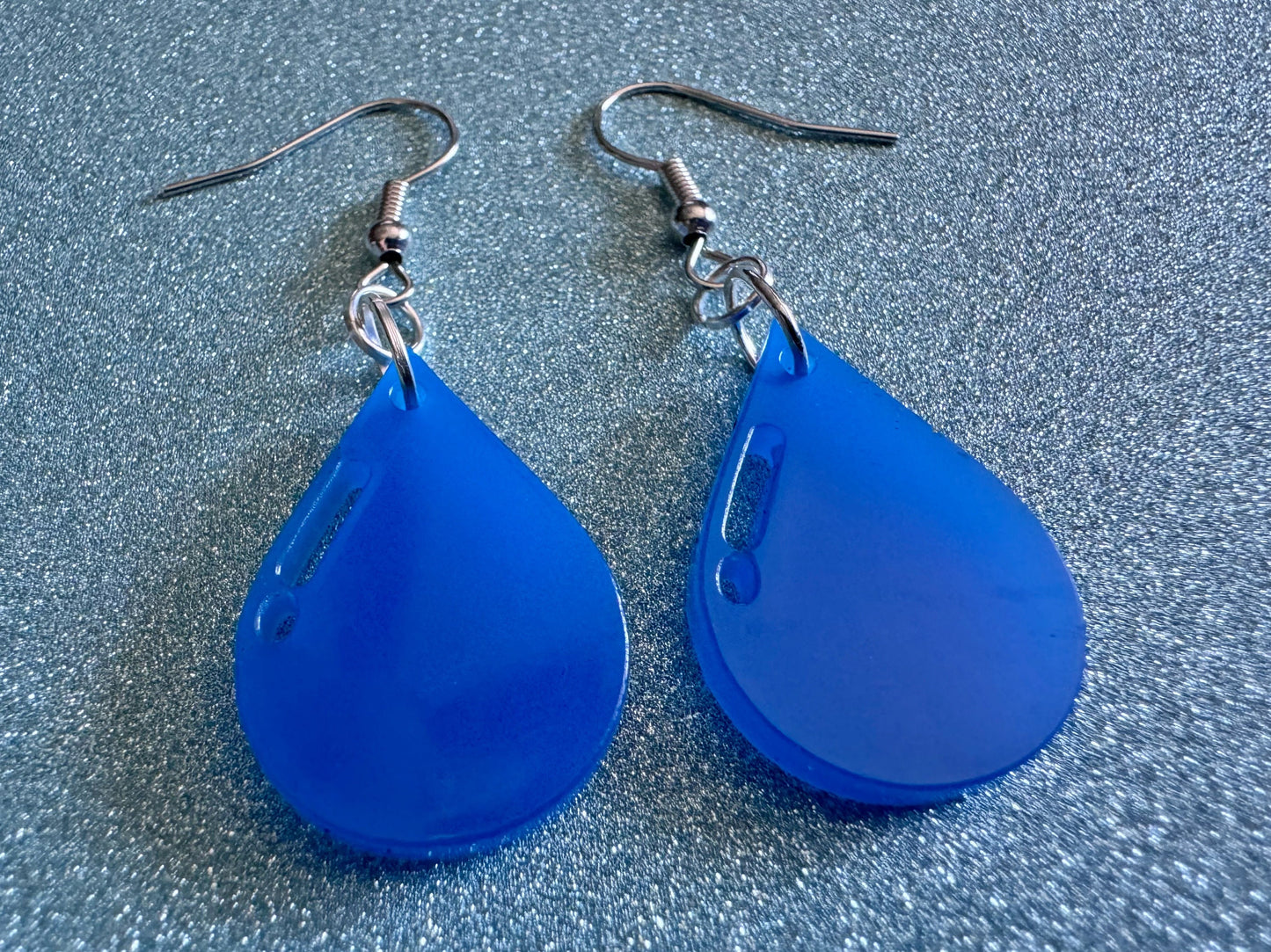 Rain Earrings: Laser Cut Acrylic Raindrops, Rain Drops, Drop, Tear, Stormy Weather, Raining, Rain Storm, Cold, Best Gifts for Her/Him/Them