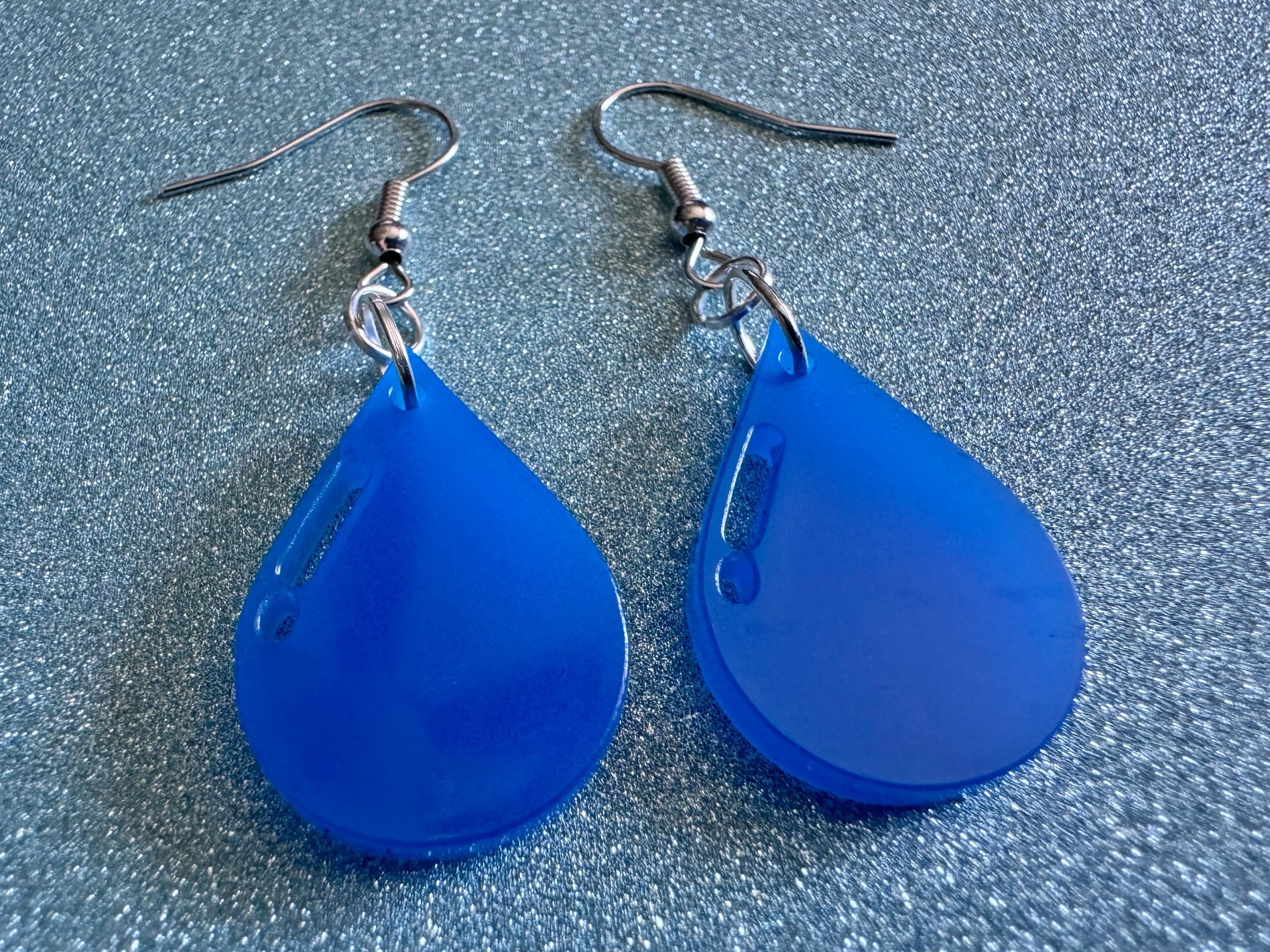 Rain Earrings: Laser Cut Acrylic Raindrops, Rain Drops, Drop, Tear, Stormy Weather, Raining, Rain Storm, Cold, Best Gifts for Her/Him/Them
