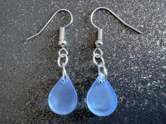 Rain Earrings: Laser Cut Acrylic Raindrops, Rain Drops, Drop, Tear, Stormy Weather, Raining, Rain Storm, Cold, Best Gifts for Her/Him/Them