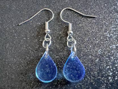 Rain Earrings: Laser Cut Acrylic Raindrops, Rain Drops, Drop, Tear, Stormy Weather, Raining, Rain Storm, Cold, Best Gifts for Her/Him/Them