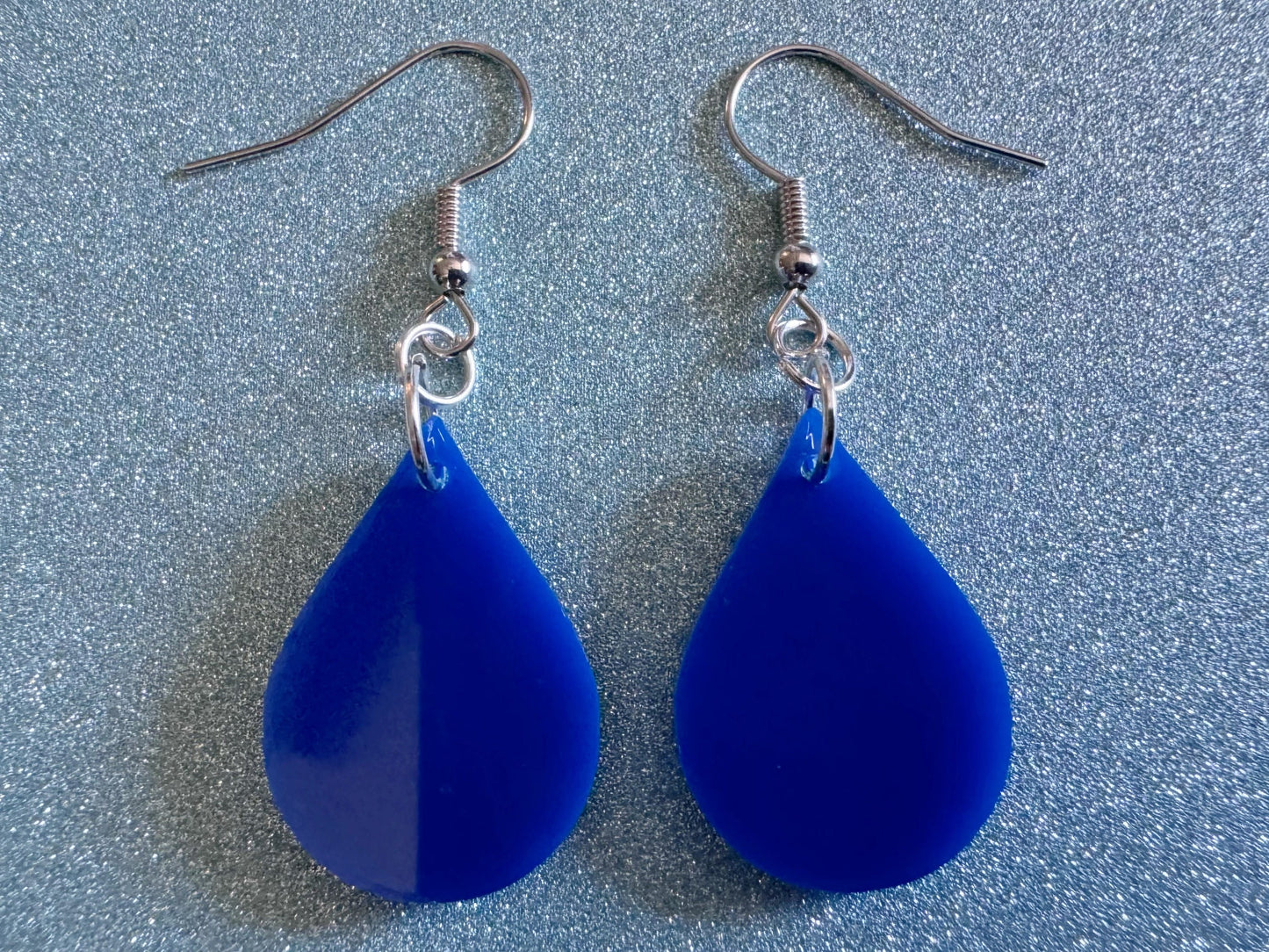 Rain Earrings: Laser Cut Acrylic Raindrops, Rain Drops, Drop, Tear, Stormy Weather, Raining, Rain Storm, Cold, Best Gifts for Her/Him/Them