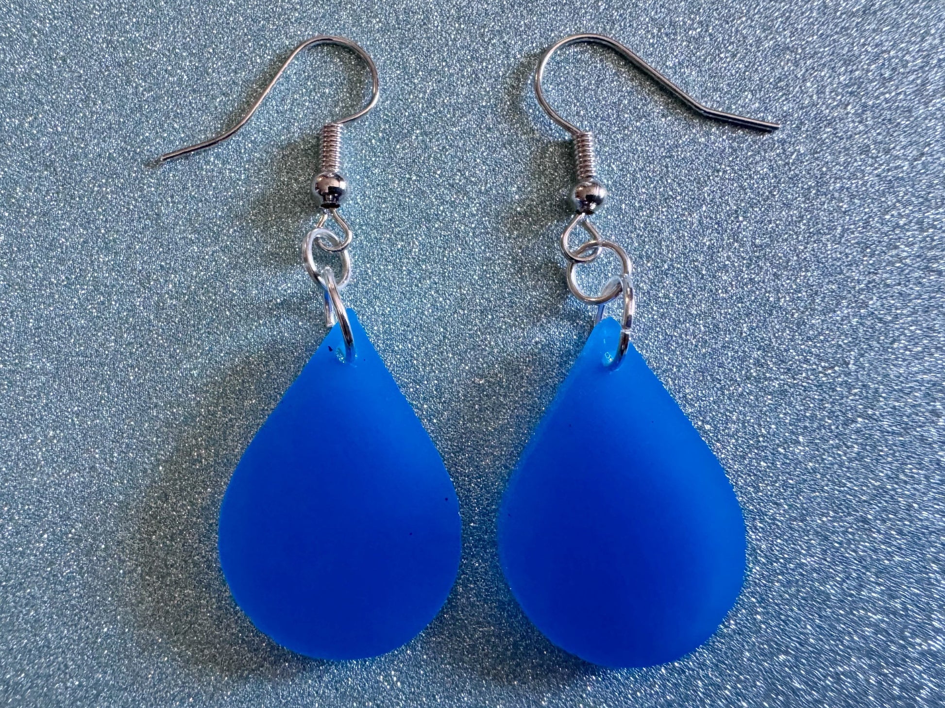 Rain Earrings: Laser Cut Acrylic Raindrops, Rain Drops, Drop, Tear, Stormy Weather, Raining, Rain Storm, Cold, Best Gifts for Her/Him/Them