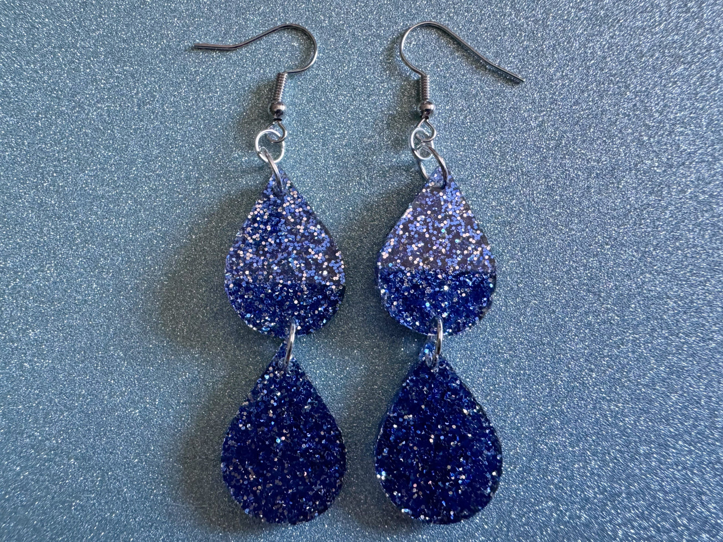 Rain Earrings: Laser Cut Acrylic Raindrops, Rain Drops, Drop, Tear, Stormy Weather, Raining, Rain Storm, Cold, Best Gifts for Her/Him/Them