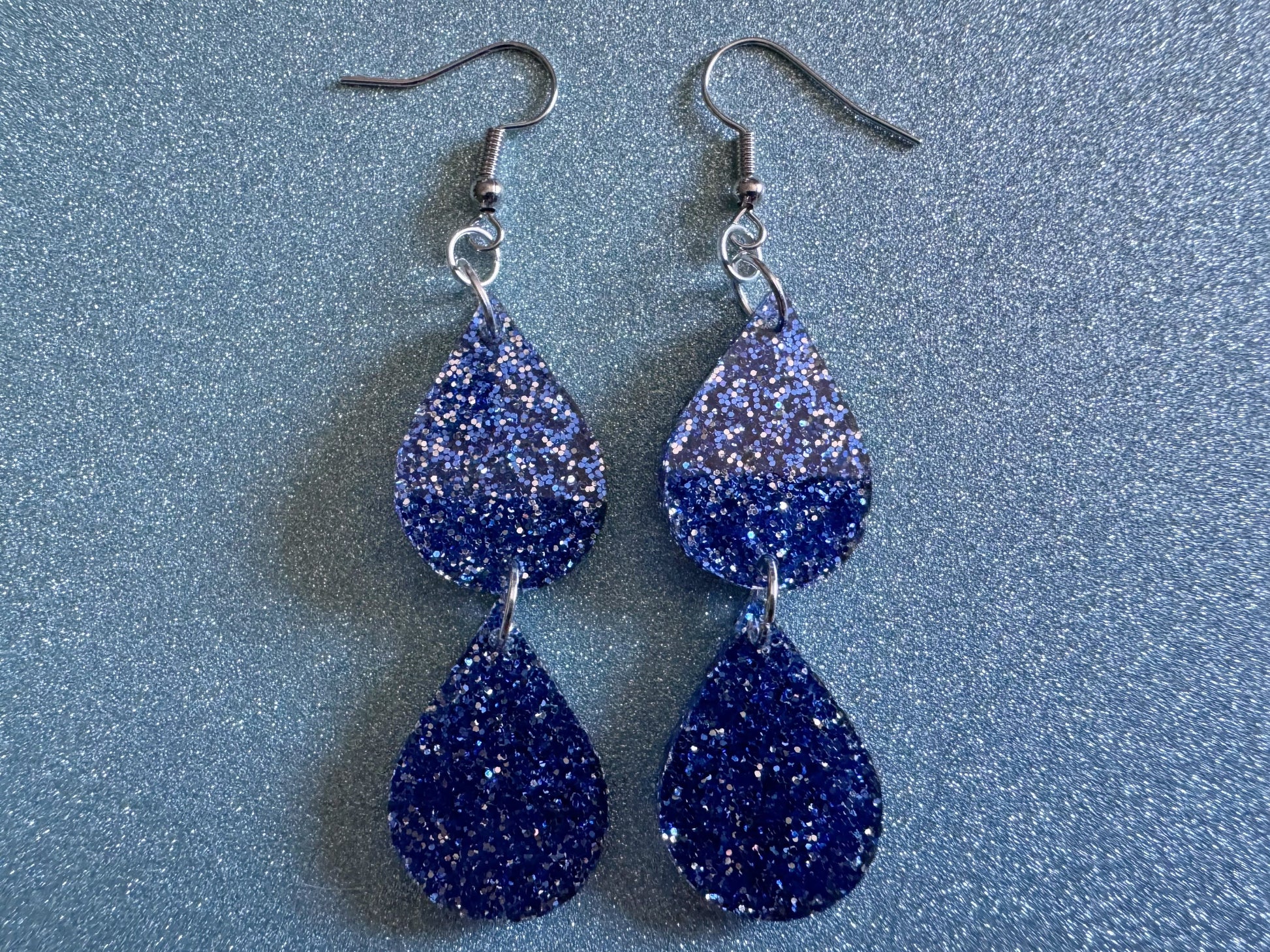 Rain Earrings: Laser Cut Acrylic Raindrops, Rain Drops, Drop, Tear, Stormy Weather, Raining, Rain Storm, Cold, Best Gifts for Her/Him/Them