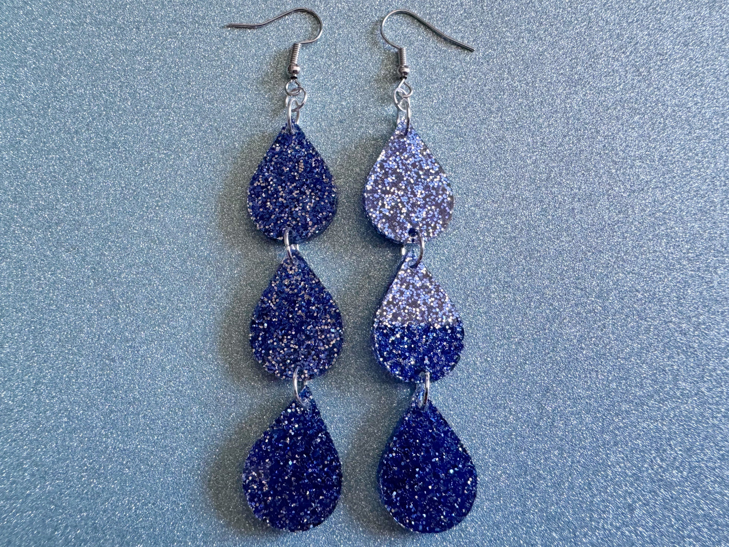 Rain Earrings: Laser Cut Acrylic Raindrops, Rain Drops, Drop, Tear, Stormy Weather, Raining, Rain Storm, Cold, Best Gifts for Her/Him/Them