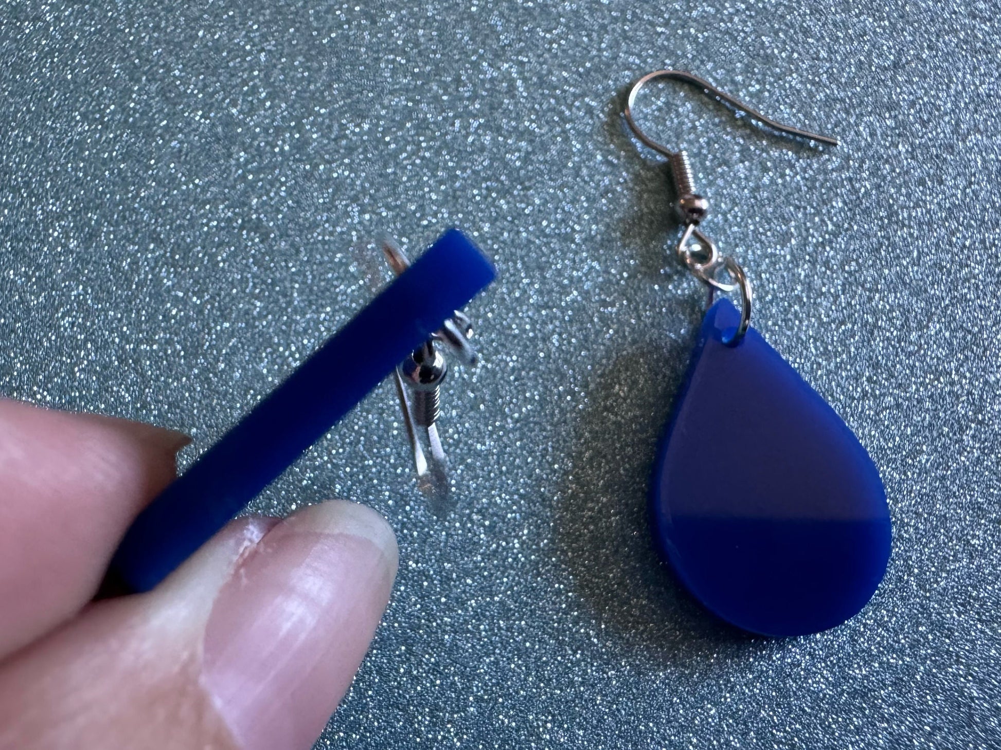 Rain Earrings: Laser Cut Acrylic Raindrops, Rain Drops, Drop, Tear, Stormy Weather, Raining, Rain Storm, Cold, Best Gifts for Her/Him/Them