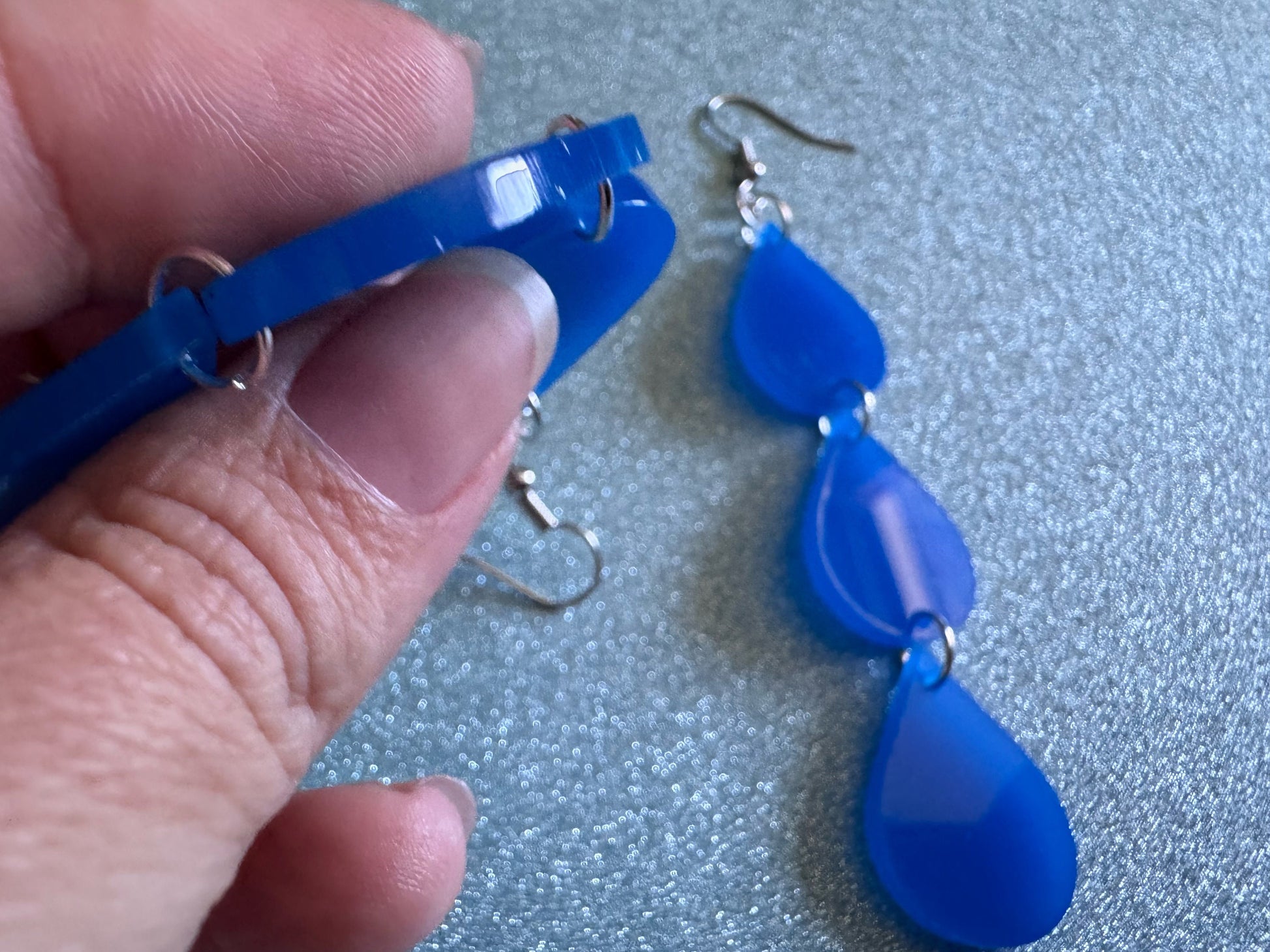 Rain Earrings: Laser Cut Acrylic Raindrops, Rain Drops, Drop, Tear, Stormy Weather, Raining, Rain Storm, Cold, Best Gifts for Her/Him/Them