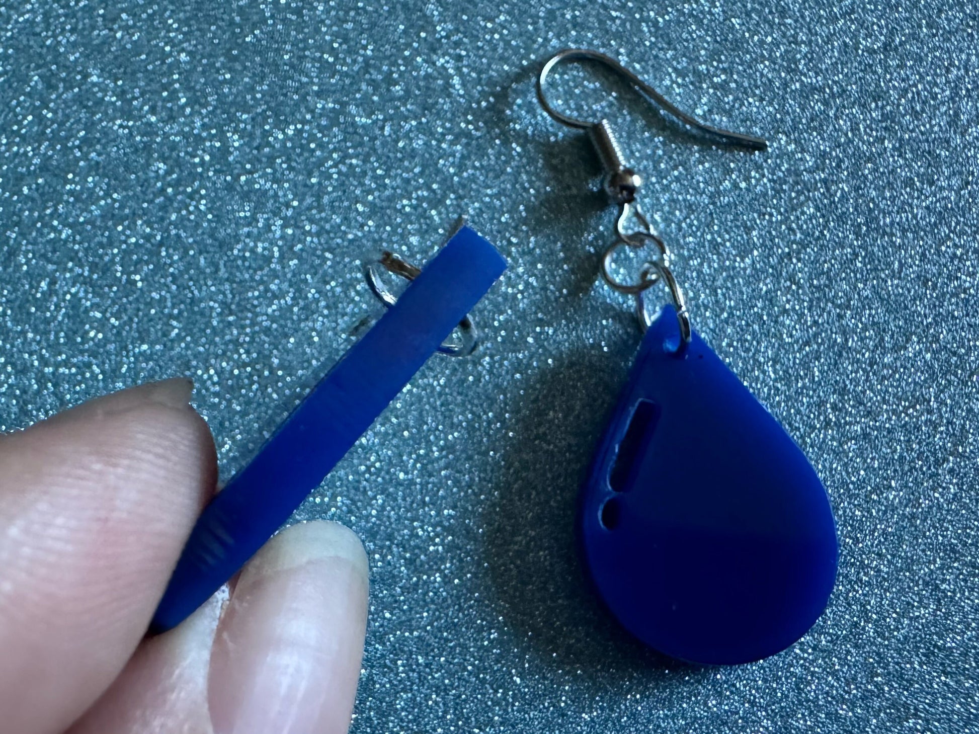 Rain Earrings: Laser Cut Acrylic Raindrops, Rain Drops, Drop, Tear, Stormy Weather, Raining, Rain Storm, Cold, Best Gifts for Her/Him/Them