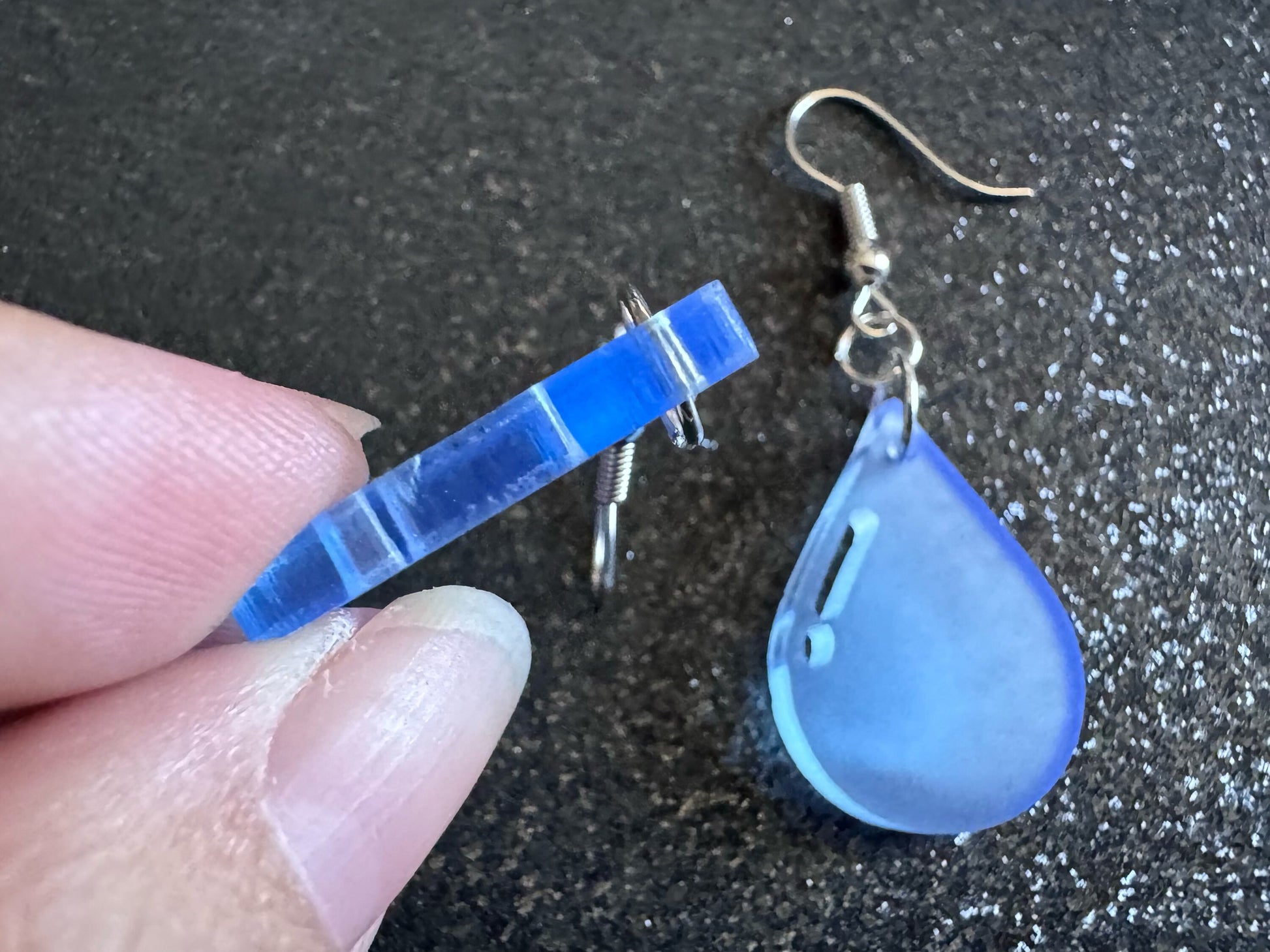 Rain Earrings: Laser Cut Acrylic Raindrops, Rain Drops, Drop, Tear, Stormy Weather, Raining, Rain Storm, Cold, Best Gifts for Her/Him/Them
