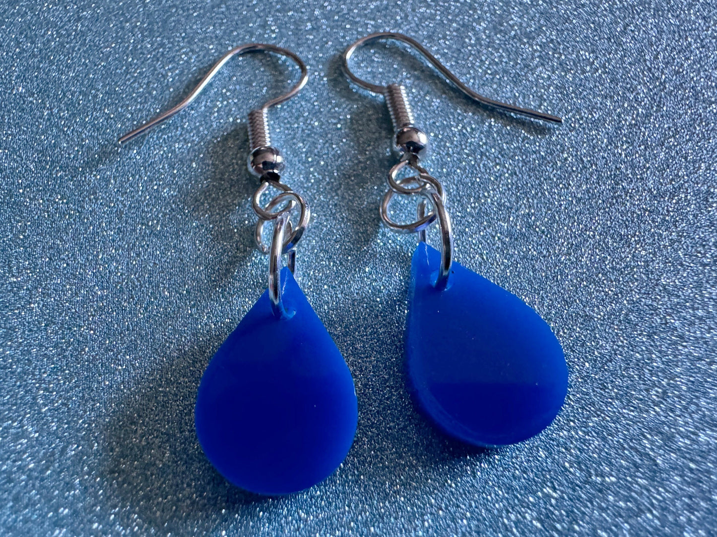 Rain Earrings: Laser Cut Acrylic Raindrops, Rain Drops, Drop, Tear, Stormy Weather, Raining, Rain Storm, Cold, Best Gifts for Her/Him/Them