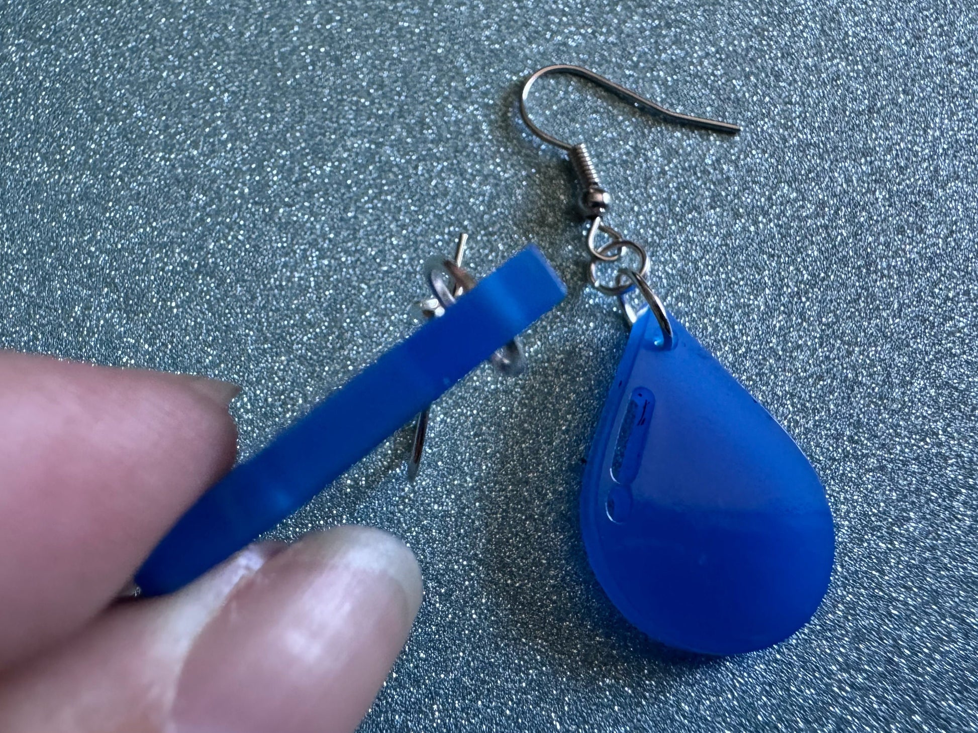 Rain Earrings: Laser Cut Acrylic Raindrops, Rain Drops, Drop, Tear, Stormy Weather, Raining, Rain Storm, Cold, Best Gifts for Her/Him/Them