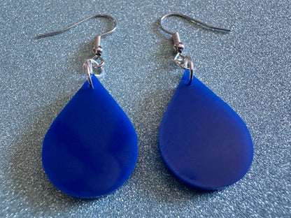 Rain Earrings: Laser Cut Acrylic Raindrops, Rain Drops, Drop, Tear, Stormy Weather, Raining, Rain Storm, Cold, Best Gifts for Her/Him/Them