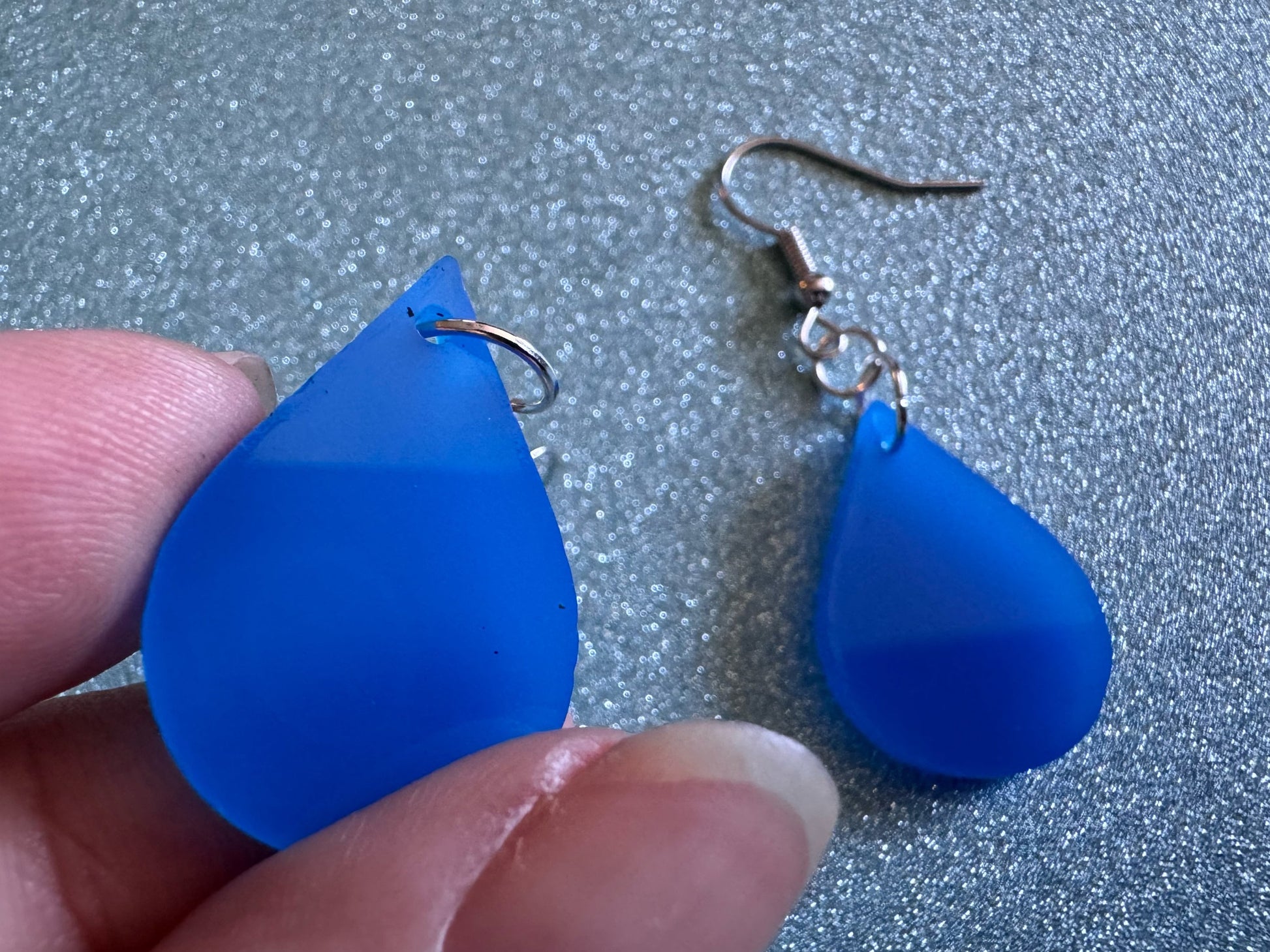 Rain Earrings: Laser Cut Acrylic Raindrops, Rain Drops, Drop, Tear, Stormy Weather, Raining, Rain Storm, Cold, Best Gifts for Her/Him/Them
