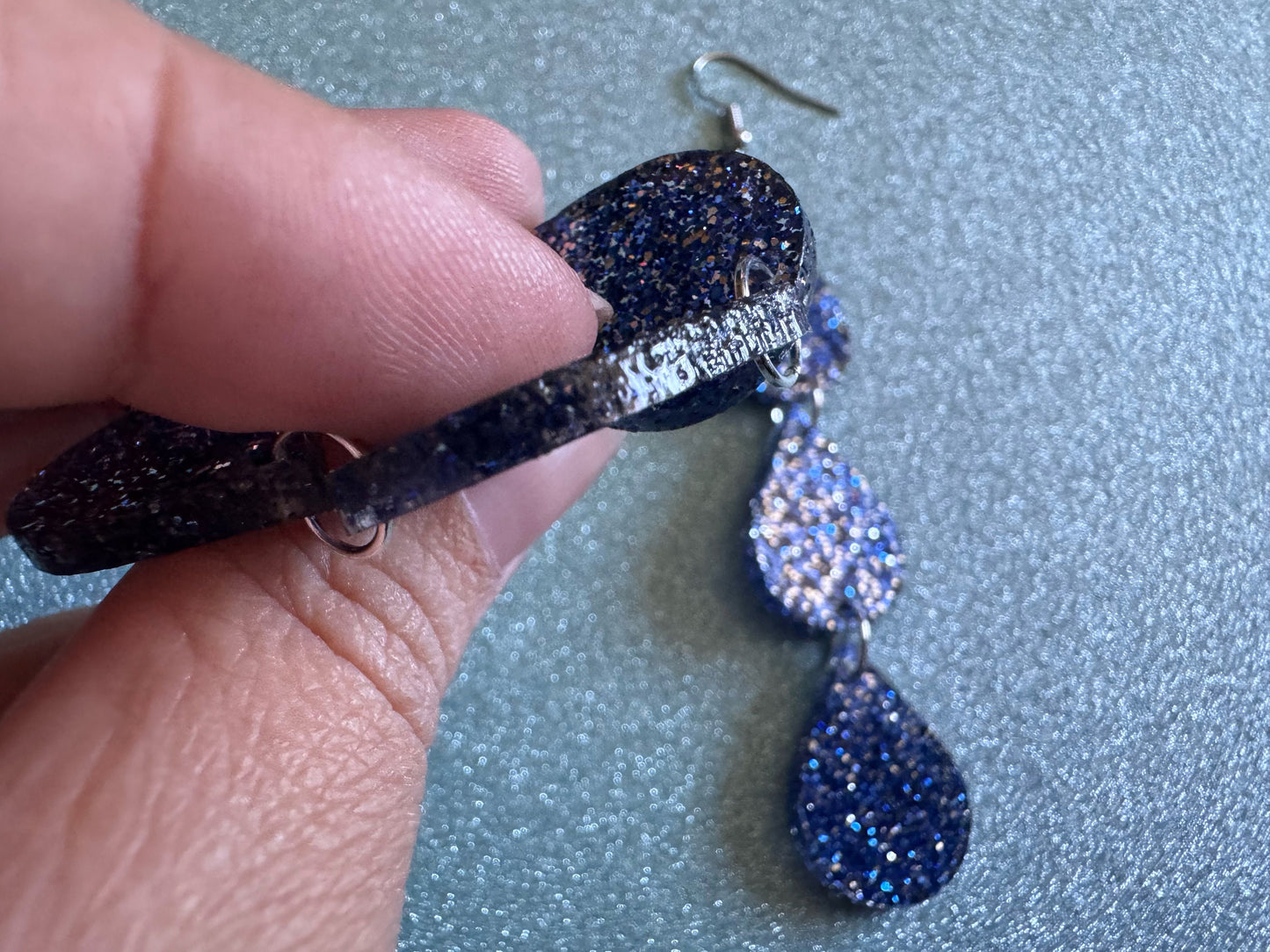 Rain Earrings: Laser Cut Acrylic Raindrops, Rain Drops, Drop, Tear, Stormy Weather, Raining, Rain Storm, Cold, Best Gifts for Her/Him/Them